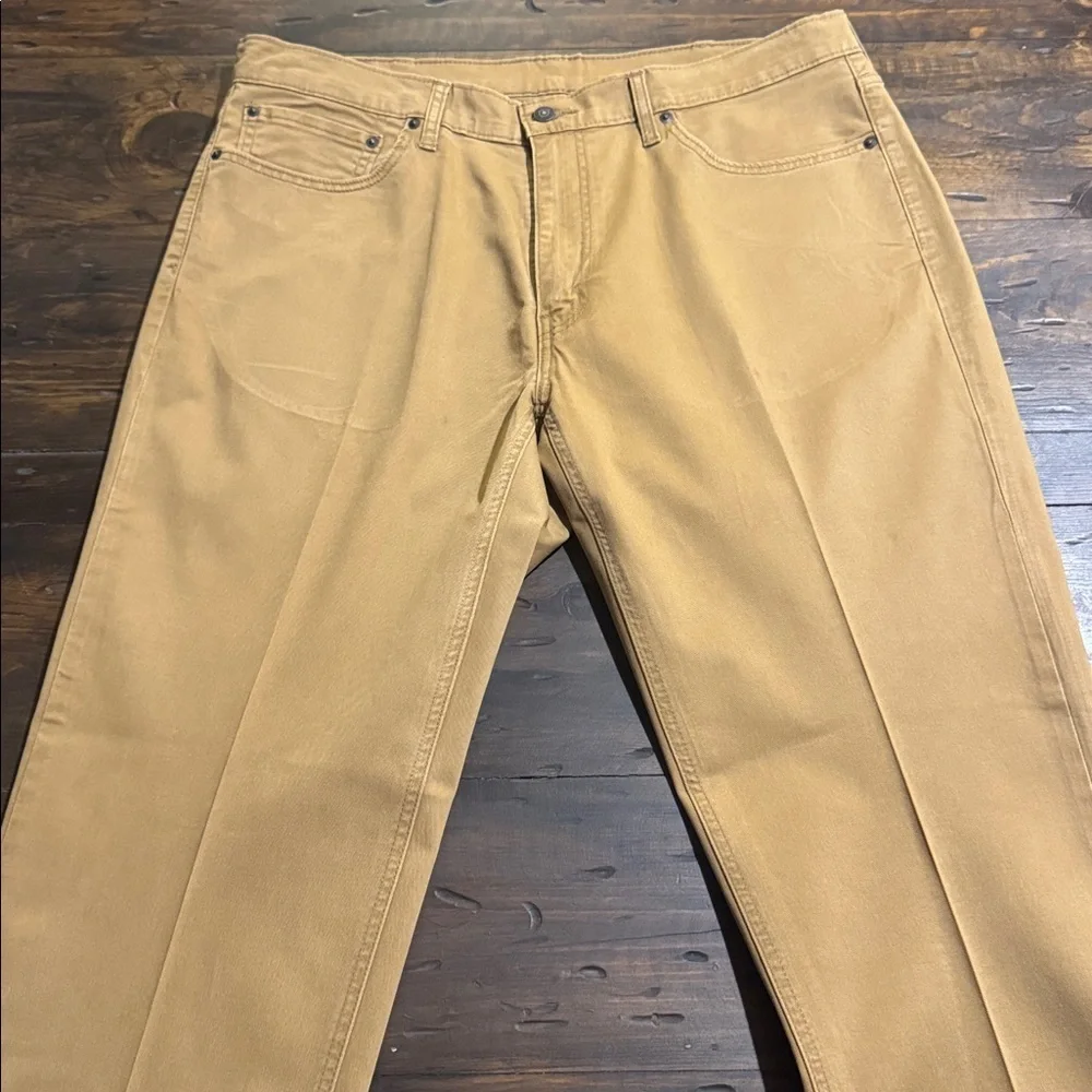 Levi's 541 Khaki/Tan Straight-Leg Jeans-Size:  38x36